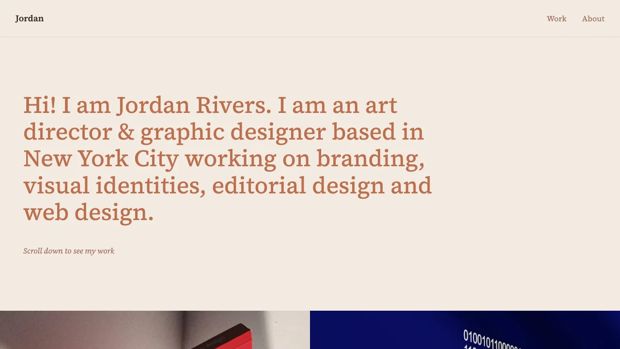 Loading preview of Gallery Showcase Graphic Designer Portfolio